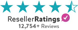 We received four and a half stars on ResellerRatings.com